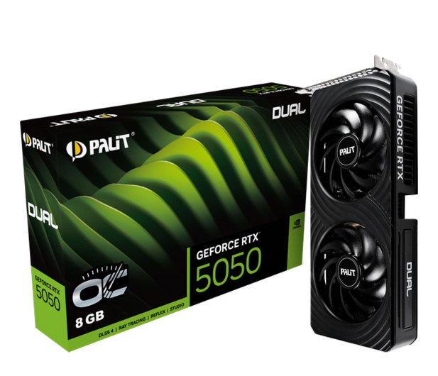Palit GeForce RTX 5050 Dual OC 8GB GDDR6 DLSS5 - 1344479 - zdjęcie
